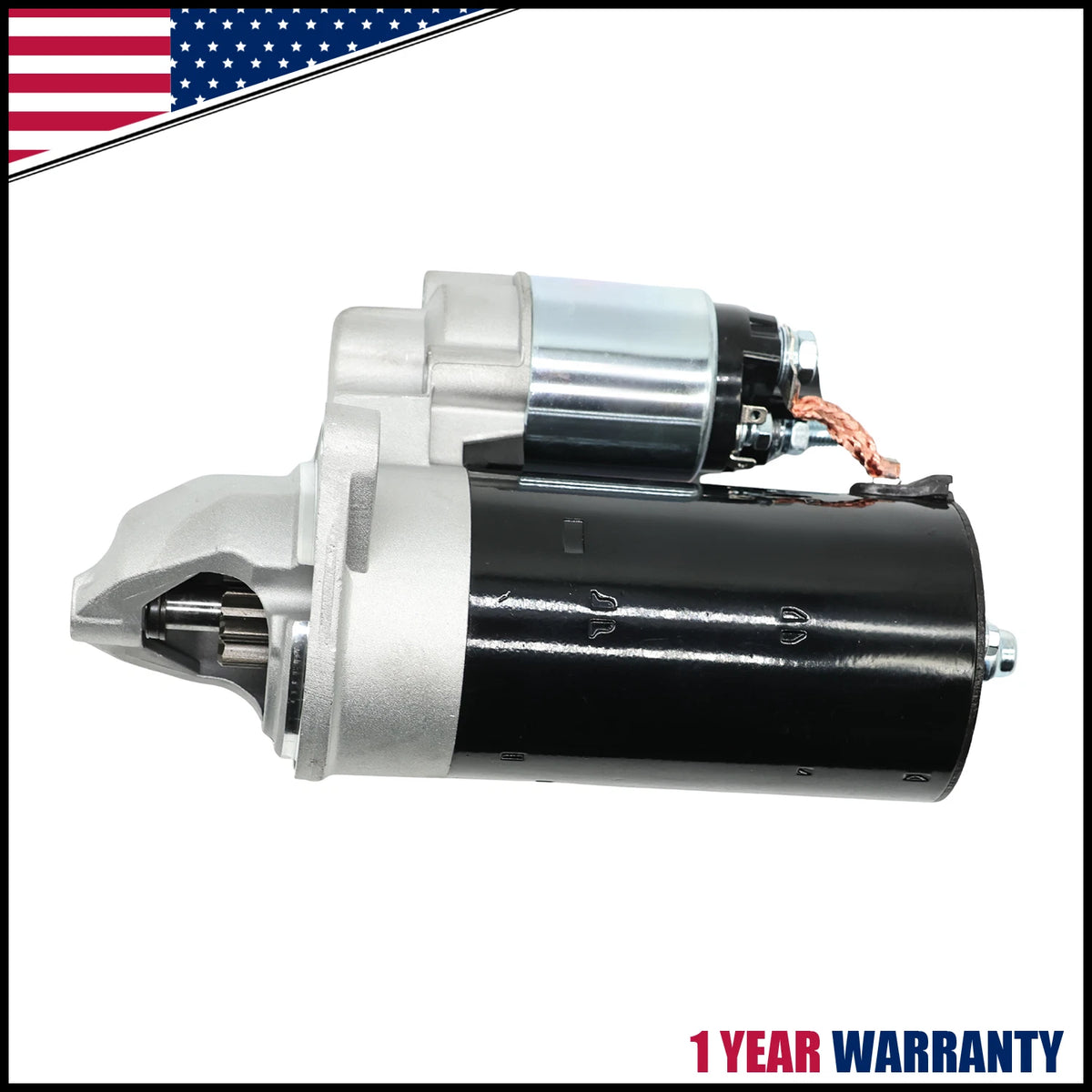 Starter Motor 18949 for CAT 247B Skid Steer (2009–2016) 12V 9T