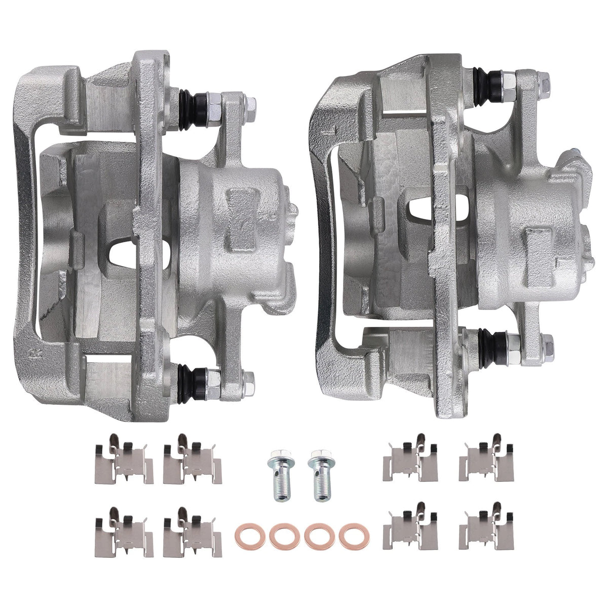 Front Left Right Brake Caliper Set for Toyota Corolla (2009–2019) Pontiac Vibe (2009–2010)