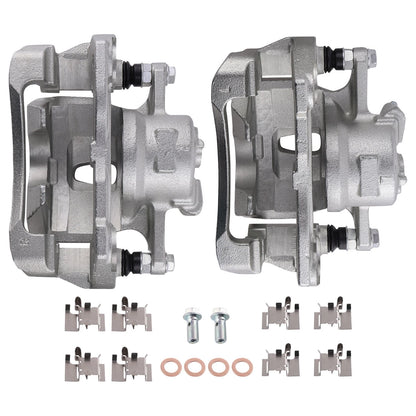 Front Left Right Brake Caliper Set for Toyota Corolla (2009–2019) Pontiac Vibe (2009–2010)