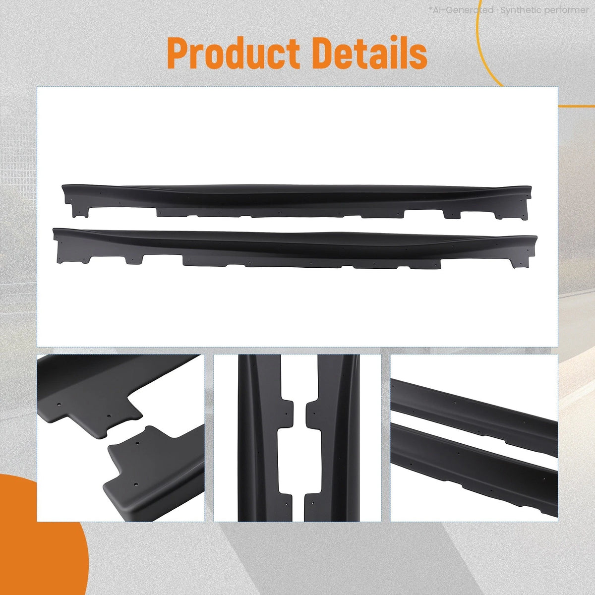 2pcs Side Skirt Extension for Chevy Camaro RS SS LT LS (2016–2023) ABS