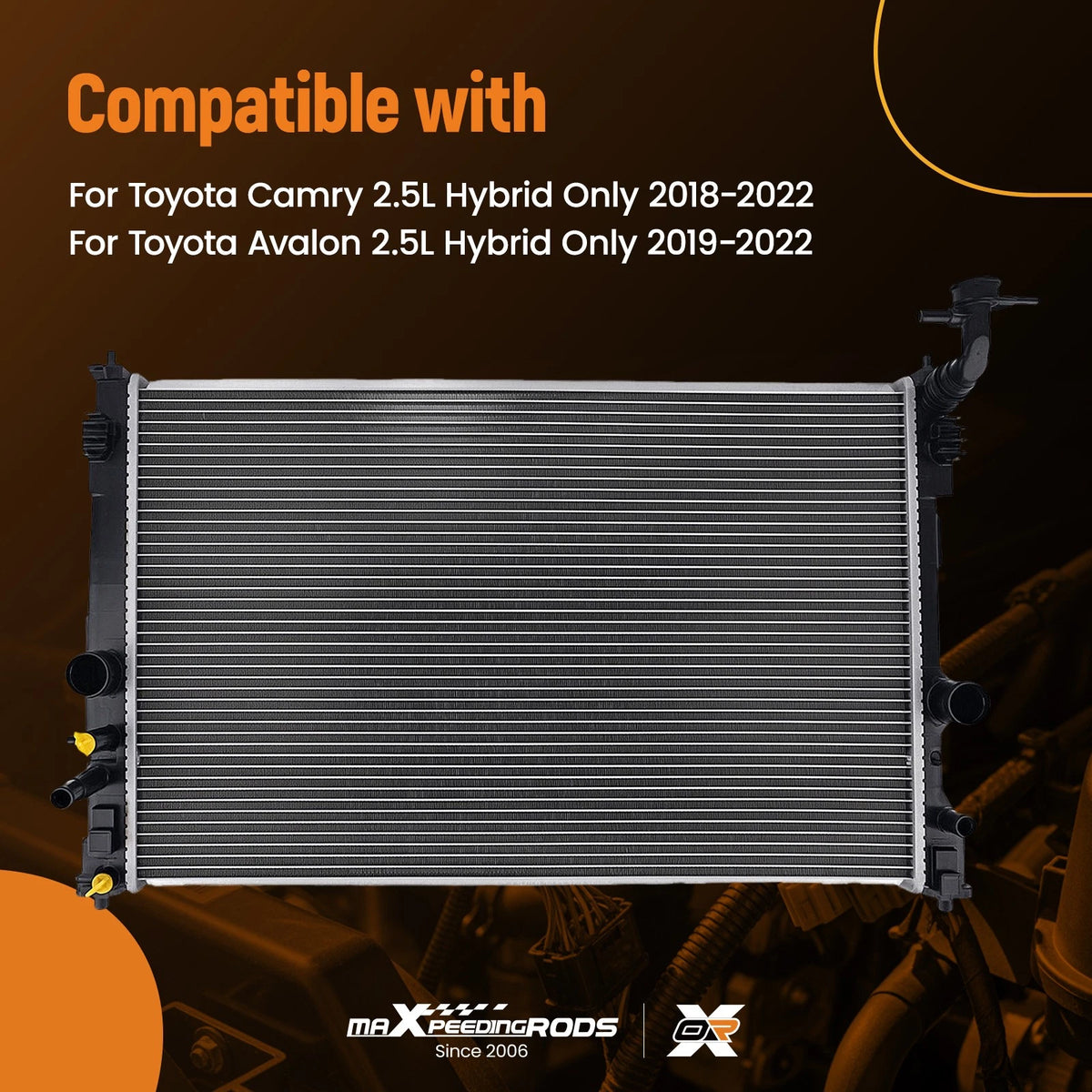 Radiator for Toyota Camry/Avalon 2.5L Hybrid (2018–2022) TO3010368