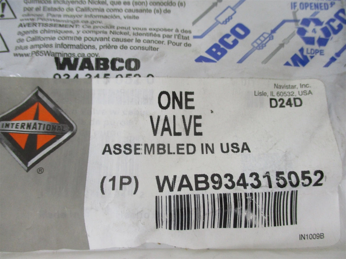 Genuine Wabco Air Brake Reservoir Drain Valve 9343150520 for