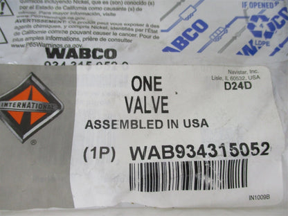 Genuine Wabco Air Brake Reservoir Drain Valve 9343150520 for