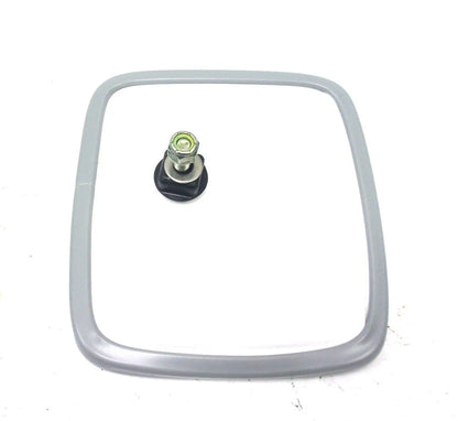 Velvac 6.5" x 6" White Steel Wide Angle Convex Blind Spot Mirror Head
