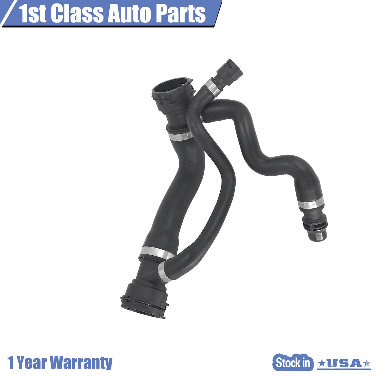 Upper Radiator Cooling Hose for BMW 525i 525xi 528i 530i (2006–2010) 17127546064