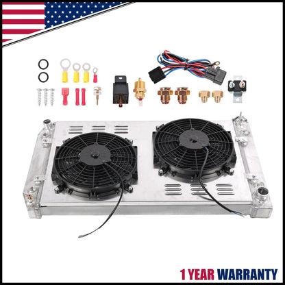 3-Row Radiator + Shroud Fan Kit for Chevy Truck GMC C/K C1500 C2500 C3500 (1988–1999) 622