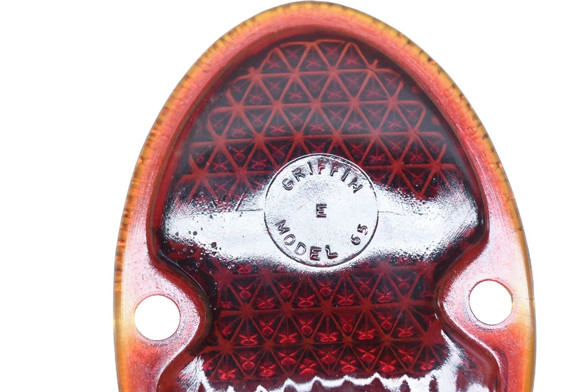Taillight Lens for Griffin Model 65 (NOS) 2-7/8" x 4-3/8"