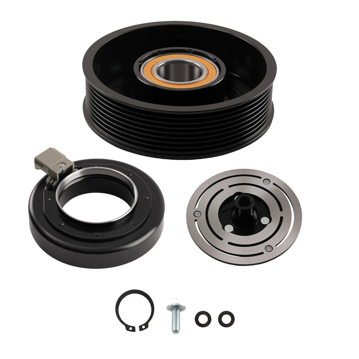A/C Compressor Clutch Kit for Ford F-150 F-250 F-350 F-450 F-550 F53 F59 (1997–2023)