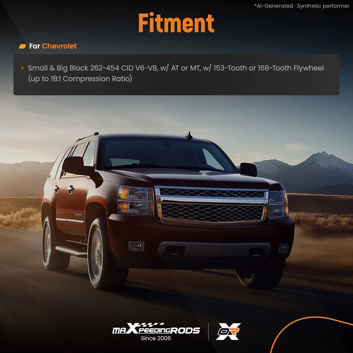 Starter for Chevy (153, 168) (High Torque, Gear Reduction)