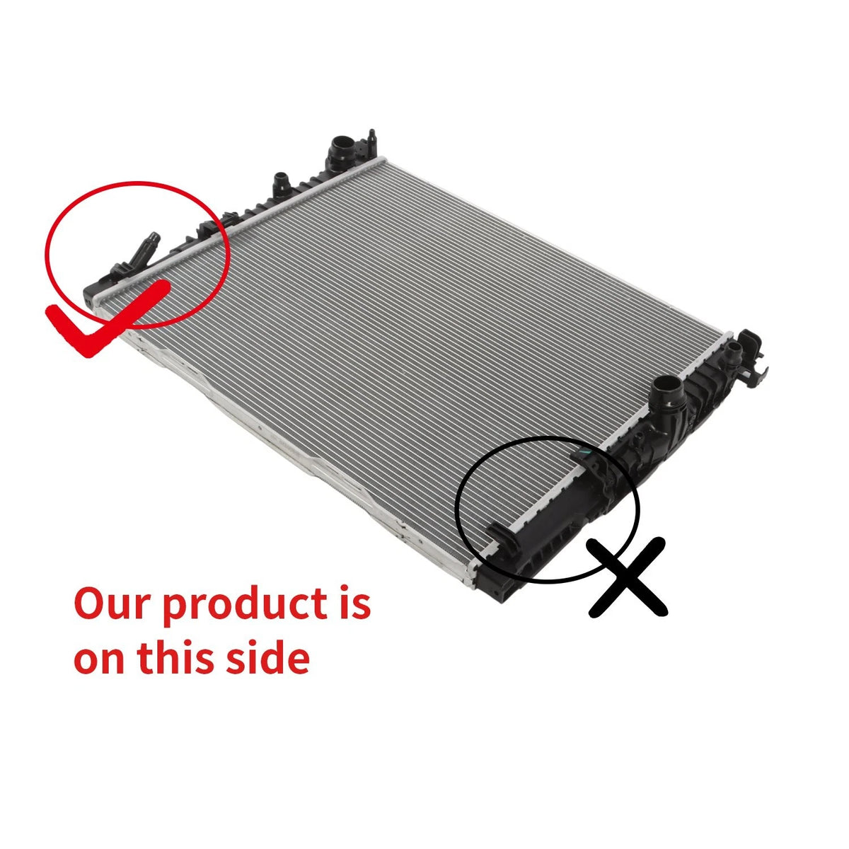 Aluminum Radiator for BMW 530i 540i 740i (2017–2019) 17118743663