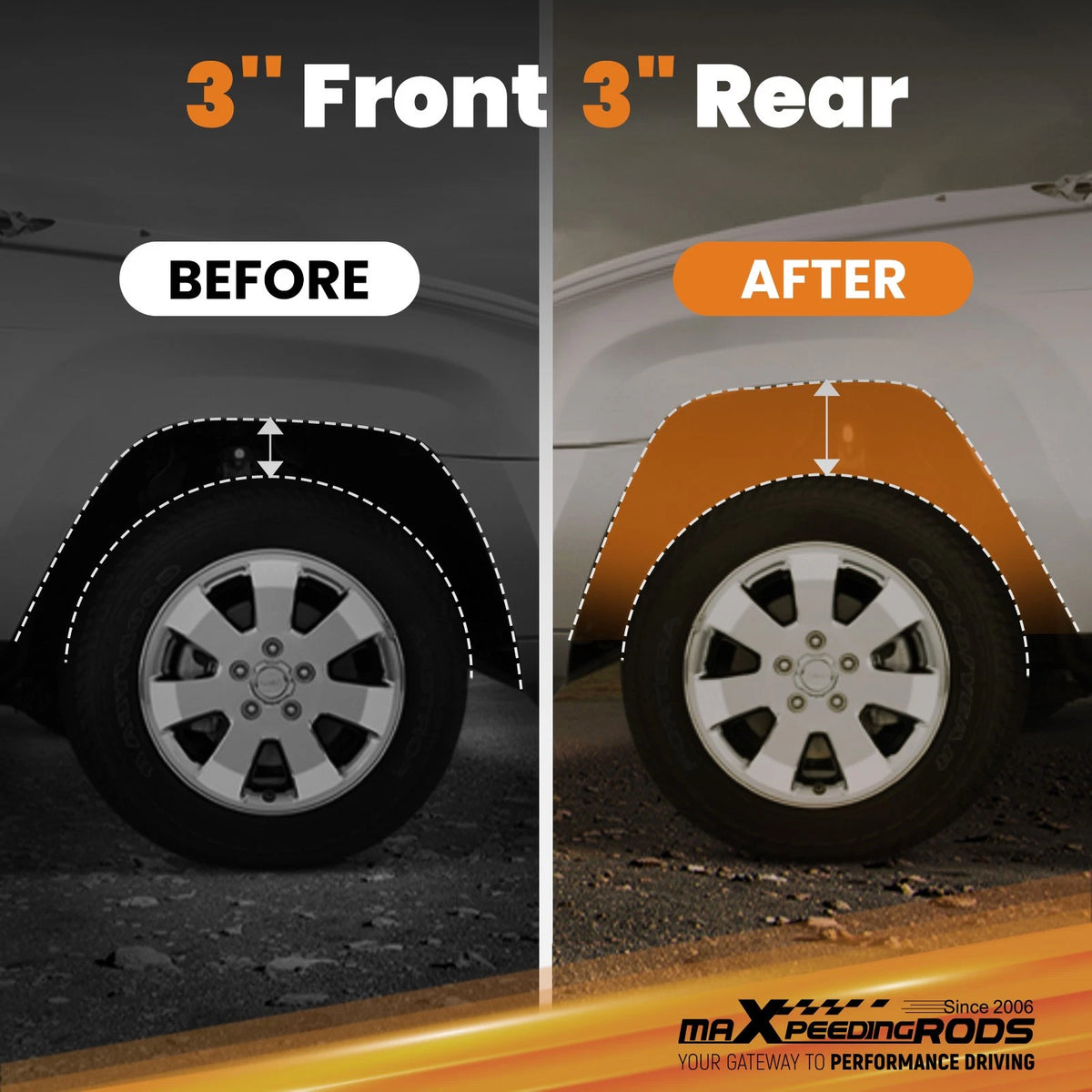 3" Suspension Lift Kit for Ford Explorer 4WD (2006–2010)