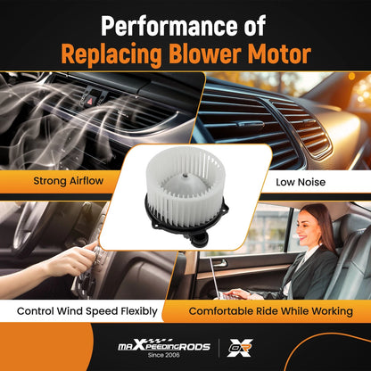 A/C Blower Motor w/ Fan Cage for Kia Sorento/Sedona, Hyundai Santa Fe (2010–2018)