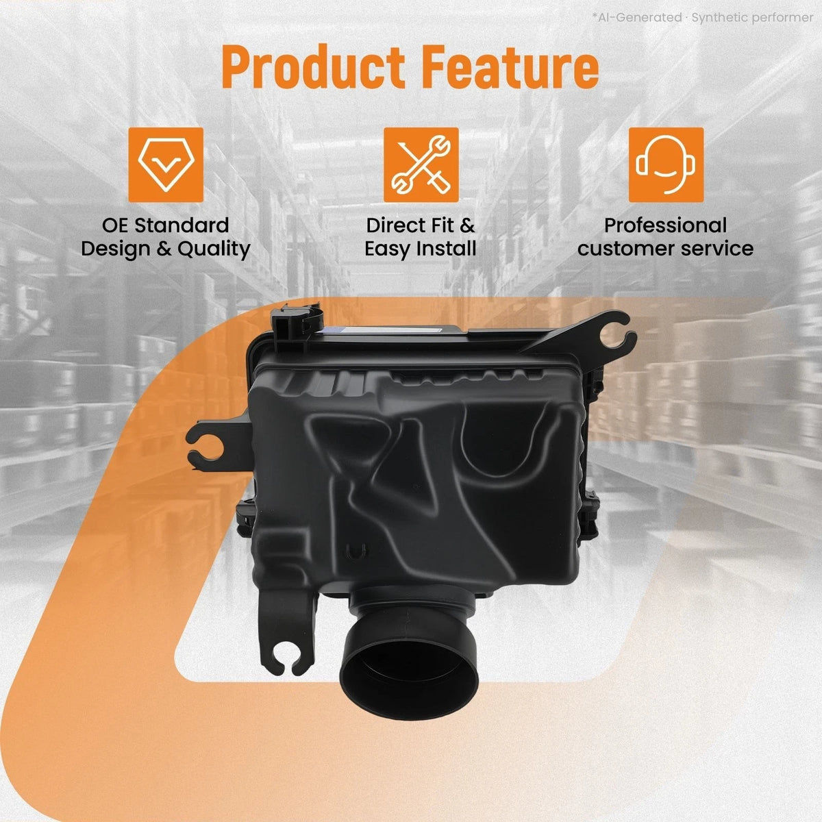 Air Filter Box for Hyundai Elantra, Kia Forte (2019–2021) 28110M6050 Black