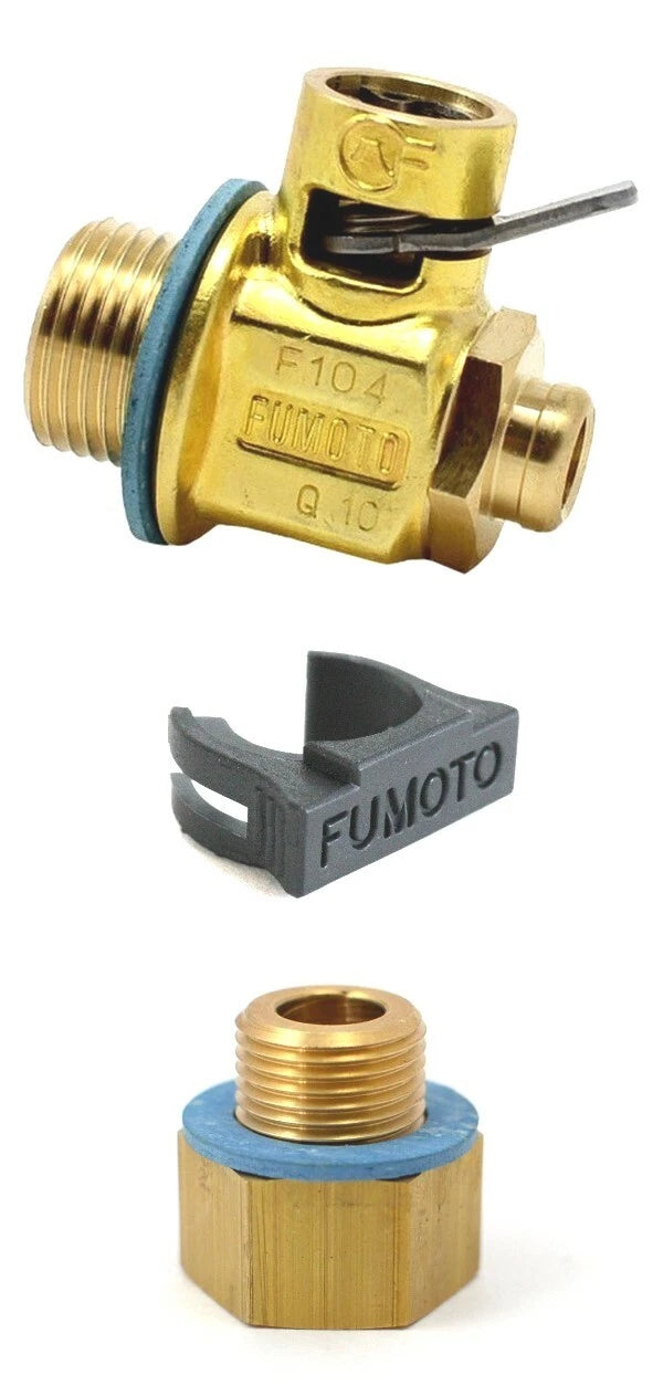 Fumoto F104S M18-1.5 Quick Oil Drain Valve with ADP104 Adapter for
