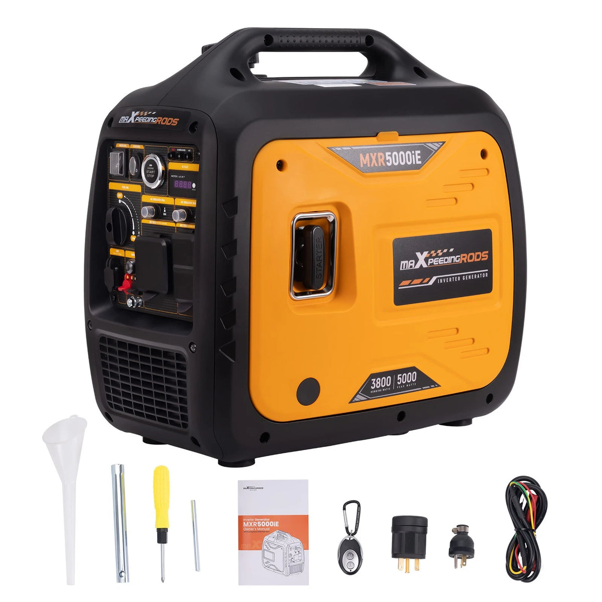 5000W Gas Powered Generator with Digital Display and Remote Start