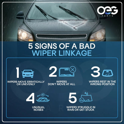 Windshield Wiper Linkage for Pontiac Grand Prix (1997–2003), Buick Century (1997–2005)