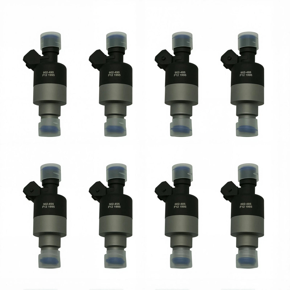 Set of 8 Fuel Injectors for Ford E350 (1995–1996), F-250 (1991–1997), Mustang (1993–1995)