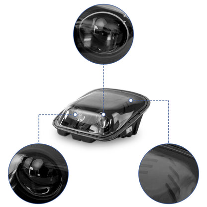 Replacement Projector Headlights for Chevy Corvette (1997–2004) Matte Black