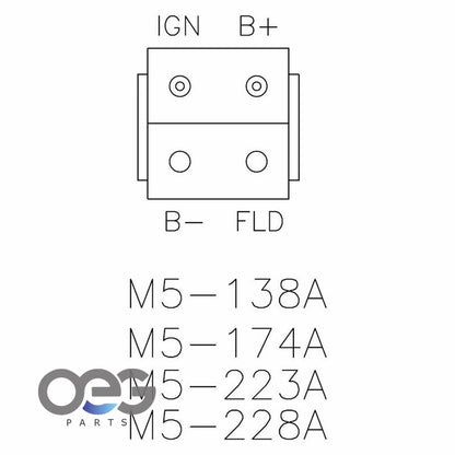 12V Voltage Regulator for New Holland (M0917, 131175, 8RH2032, 8RH2040)