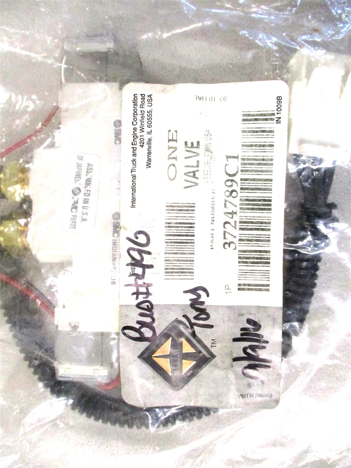 Air Regulator Valve for International Bus (3724789C1)
