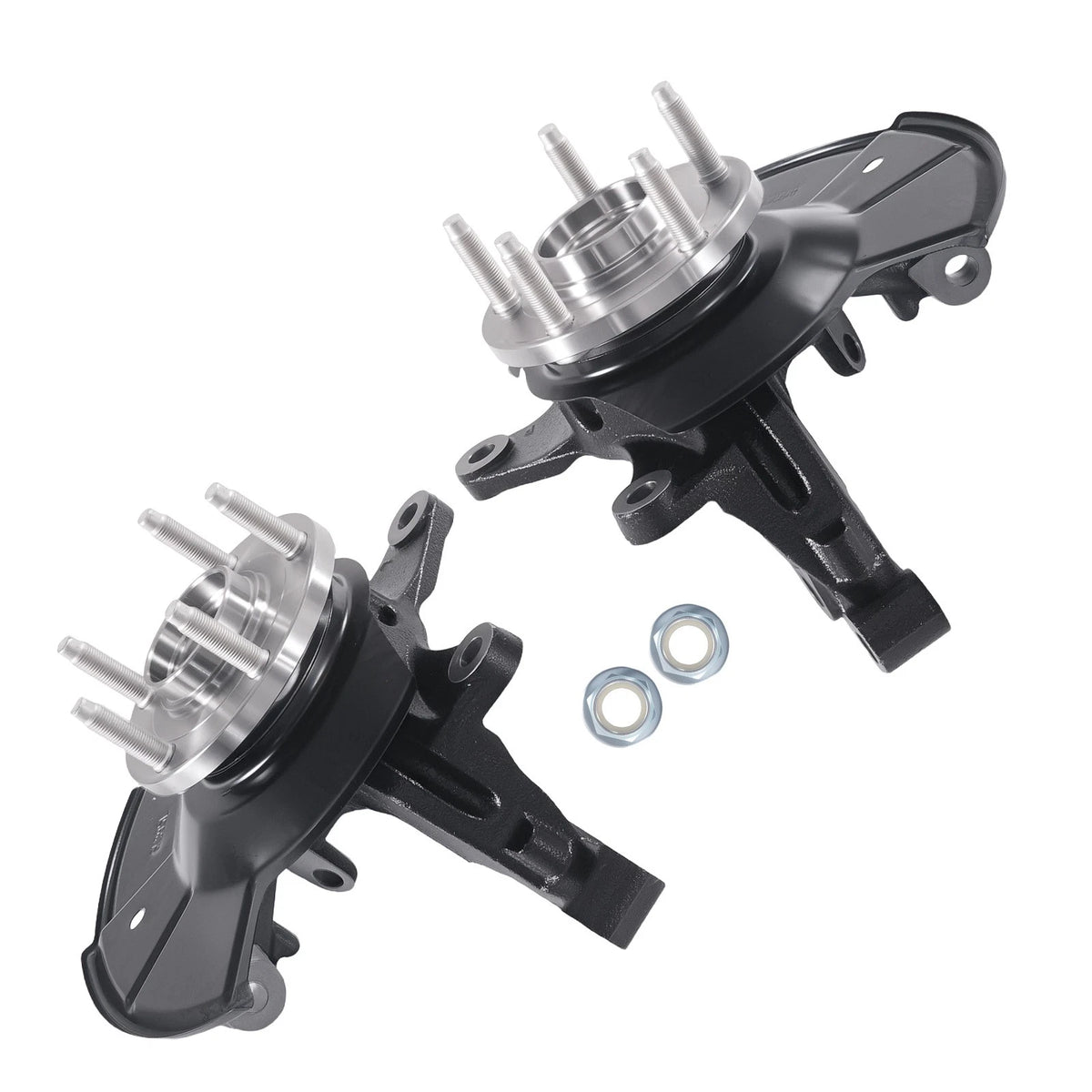2X Front Wheel Hub Bearing Steering Knuckle Assembly for Ford Edge (2011–2014)