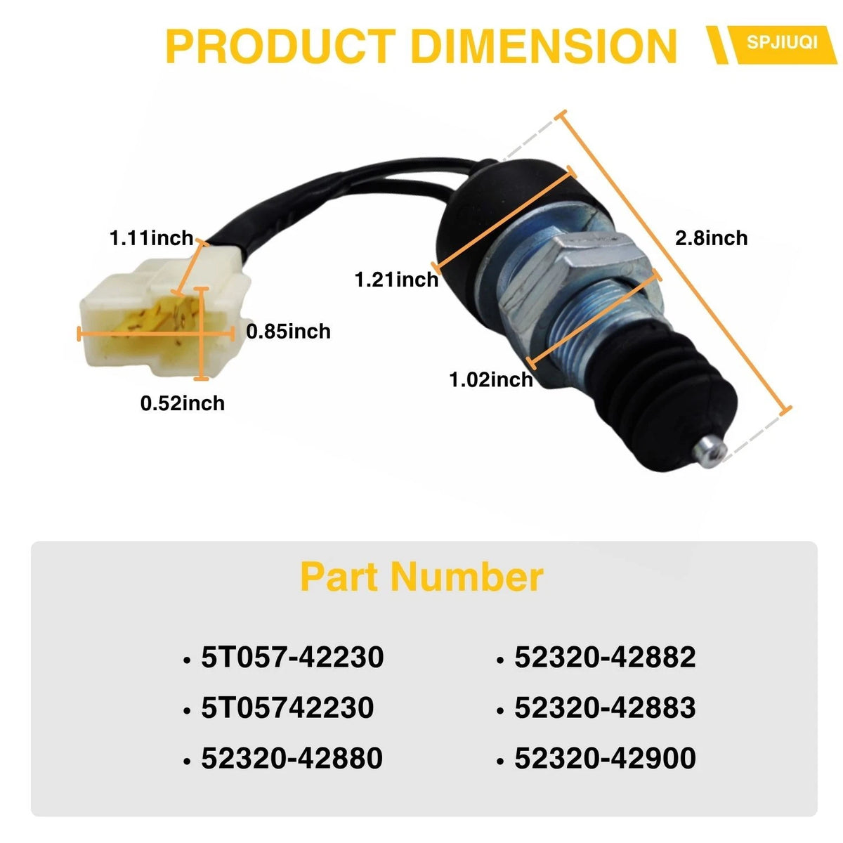 Safety Switch for Kubota M108 M5040 M5-091 M5-111 M5140 M6040 M6060 (2000–2023)