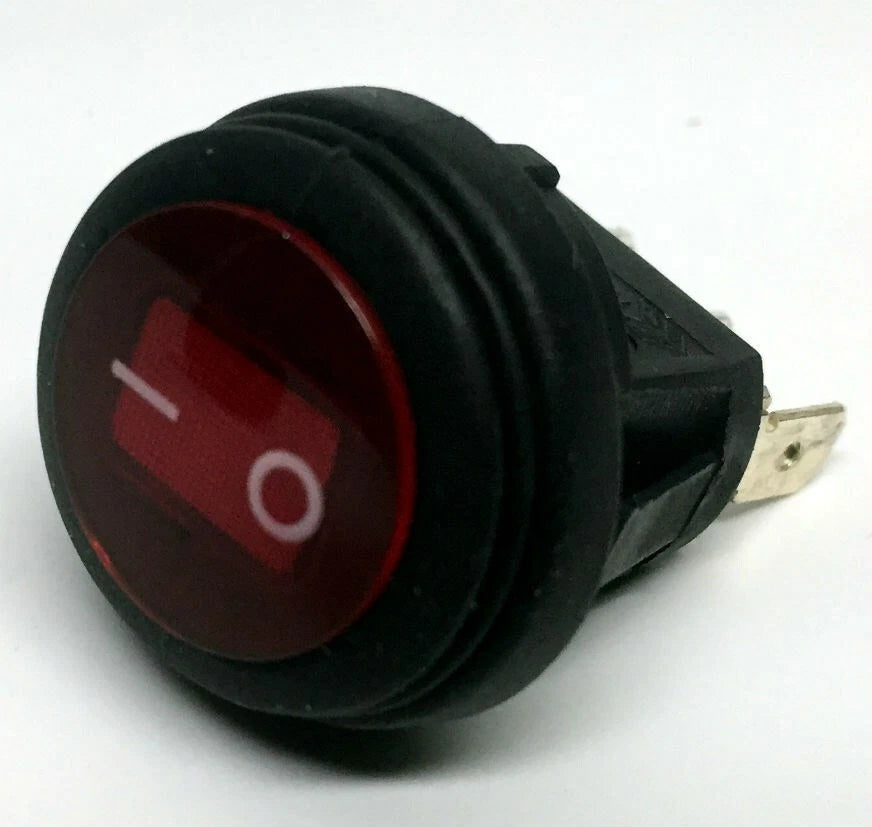 Rocker Switch for 12V Vehicles (SPST, 3 Terminal, 10 Amp)