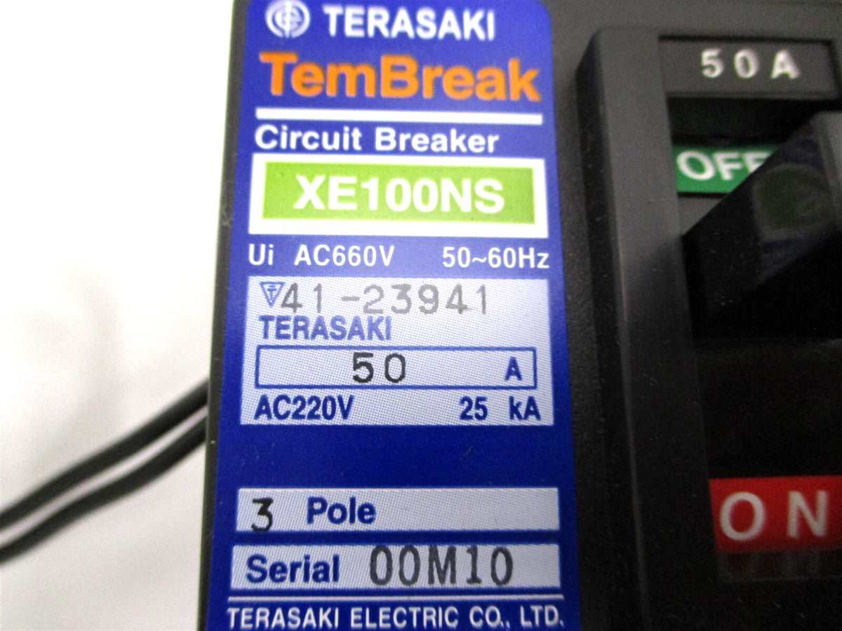 50A 3-Pole Breaker for Kubota Generator SQ-3170 SQ-3350 (12V) G3800-03710