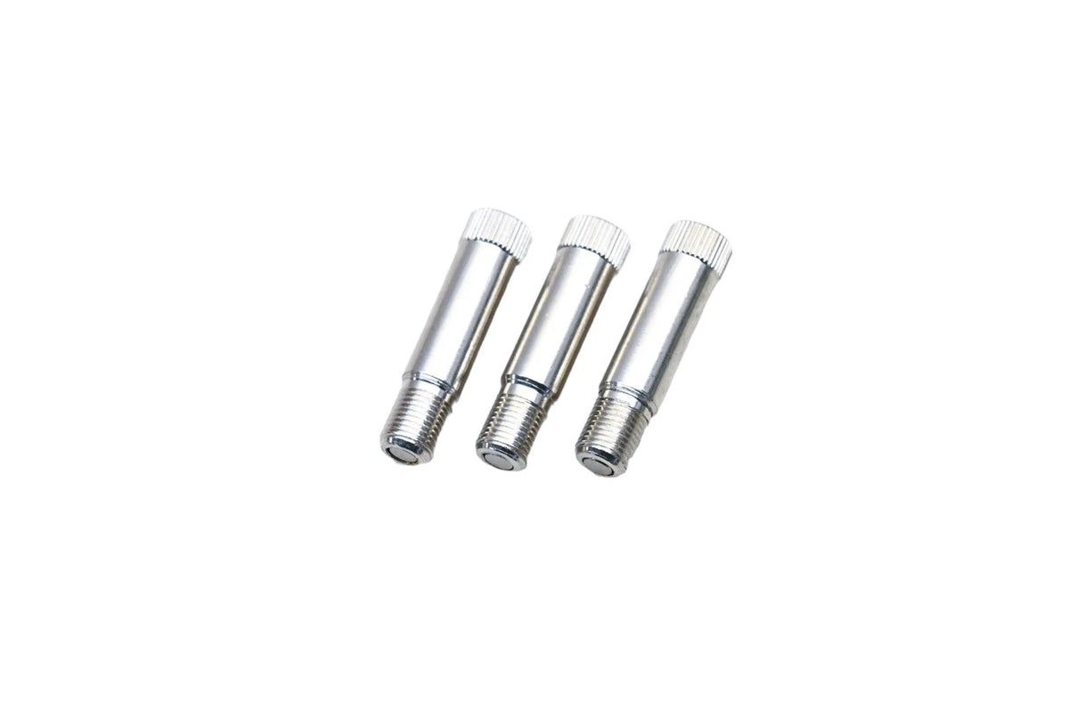3X Chrome Plated Tubeless Tire Valve Extensions for Camel 38-315-4