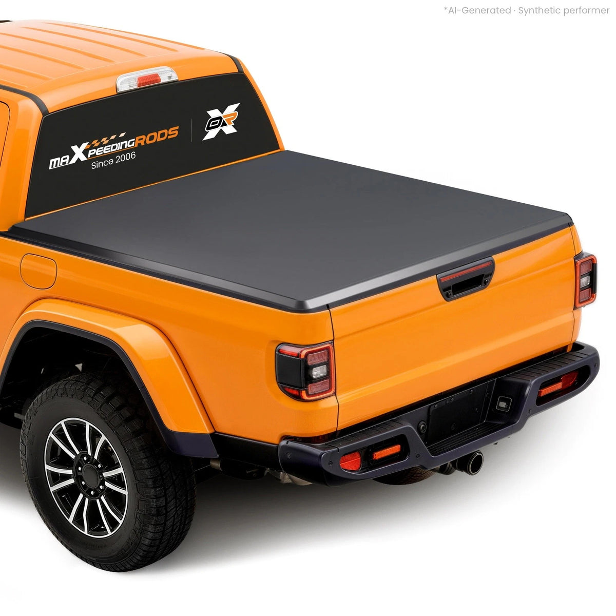 5ft Soft Tonneau Cover for Jeep Gladiator (2020–2026) 3-Fold Vinyl Black