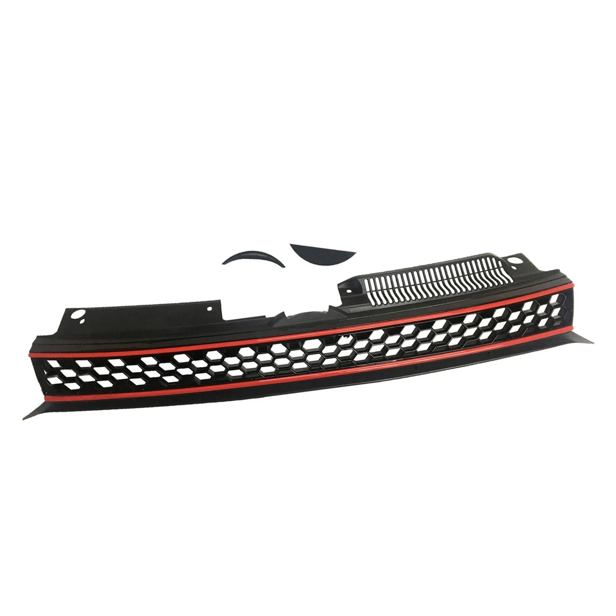 Hex Mesh Grille for VW Mk6 Golf GTI Jetta Sportwagen (2010–2014) Black Red Trim