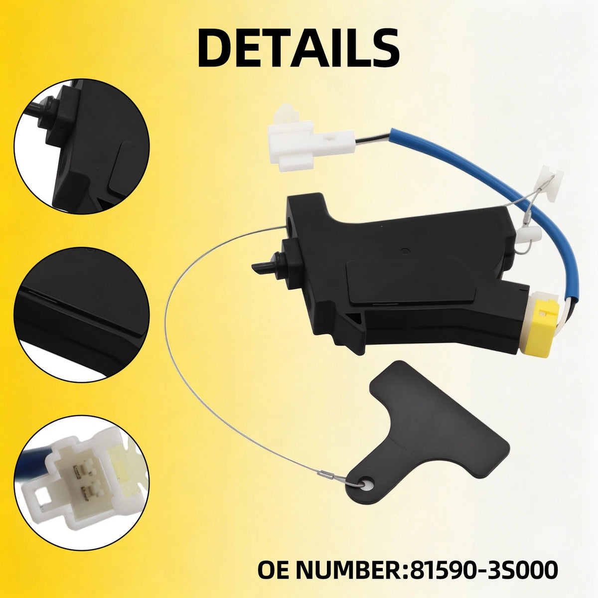 Fuel Gas Filler Door Opener Actuator for Hyundai Sonata (2011–2014) 81590-3S000