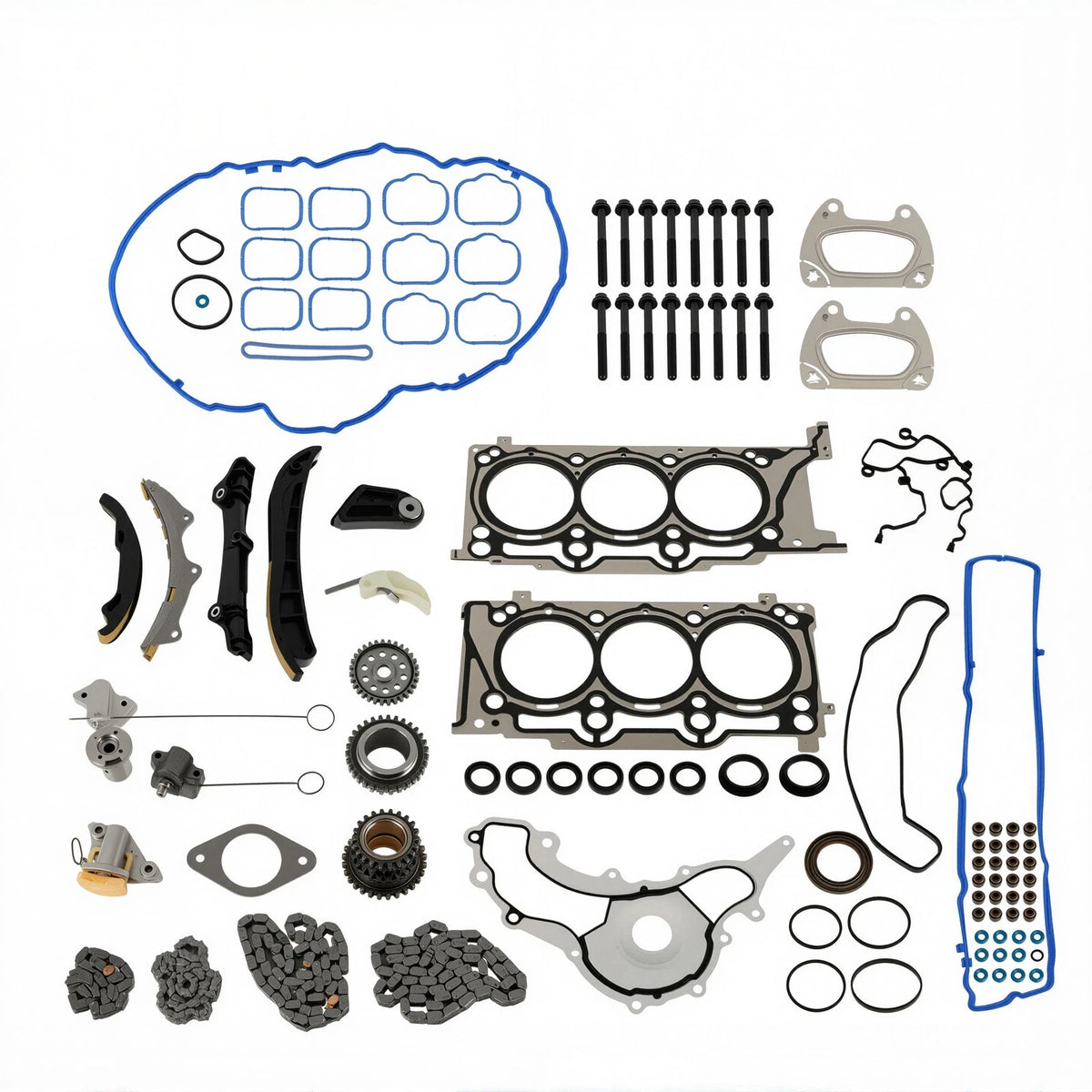 Engine Cylinder Head Gasket Set & Timing Chain for Chrysler 200/300, Jeep, Ram 1500