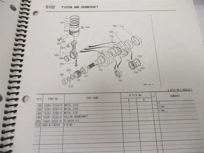 Illustrated Parts List Manual for Kubota D722-EB-Lincoln-1 Engine