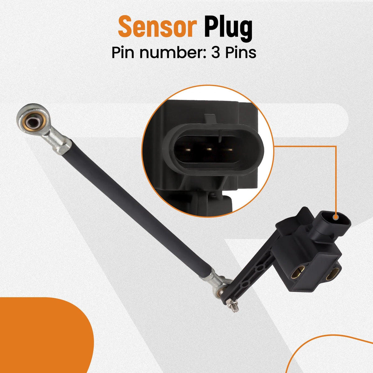 Rear Air Suspension Ride Height Level Sensor for AccuAir E-Level (AAROT120)