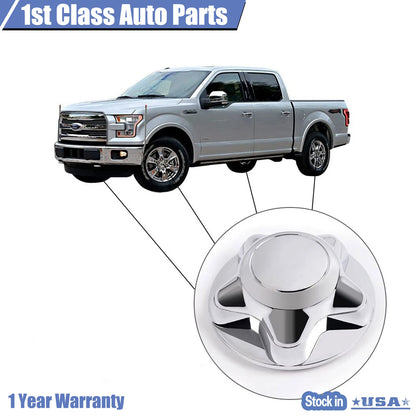 Set of 4 Chrome Wheel Center Hub Caps for Ford F150 Lincoln (1997–2002)
