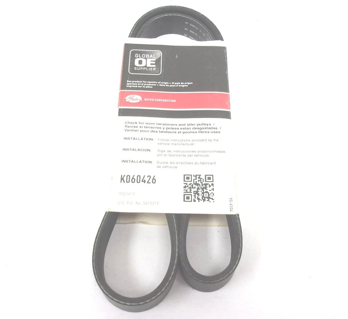 Serpentine Micro-V Belt for Gates (K060426, 6PK1082)