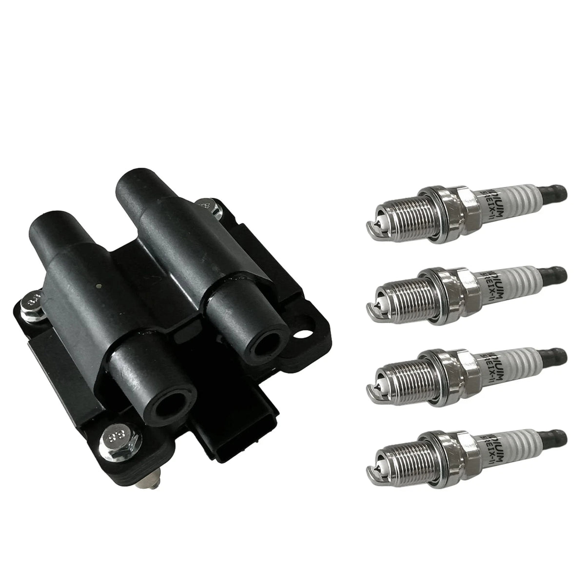 Set of 4 Ignition Coils & Iridium Spark Plugs for Subaru Impreza (2000–2007)