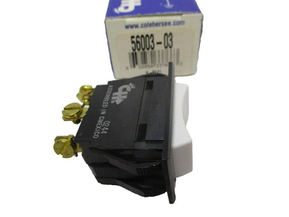Cole Hersee SPDT On/Off/On Marine Rocker Toggle Switch 12V 25A (56003-03)