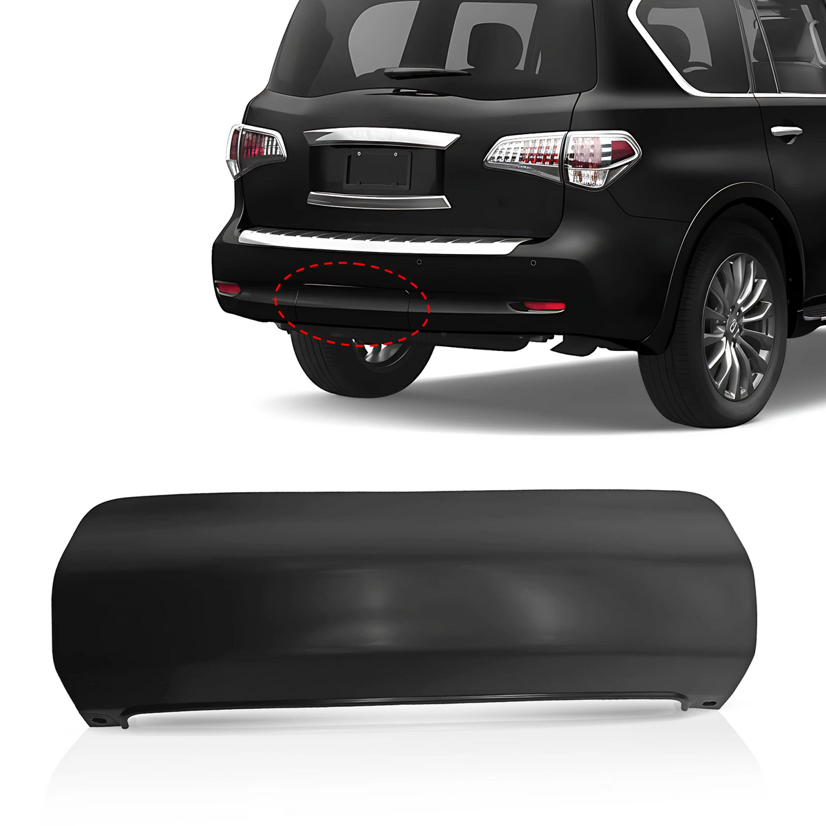 Replacement Trailer Hitch Cover for Infiniti QX56 QX80 (2011–2017) 17620084