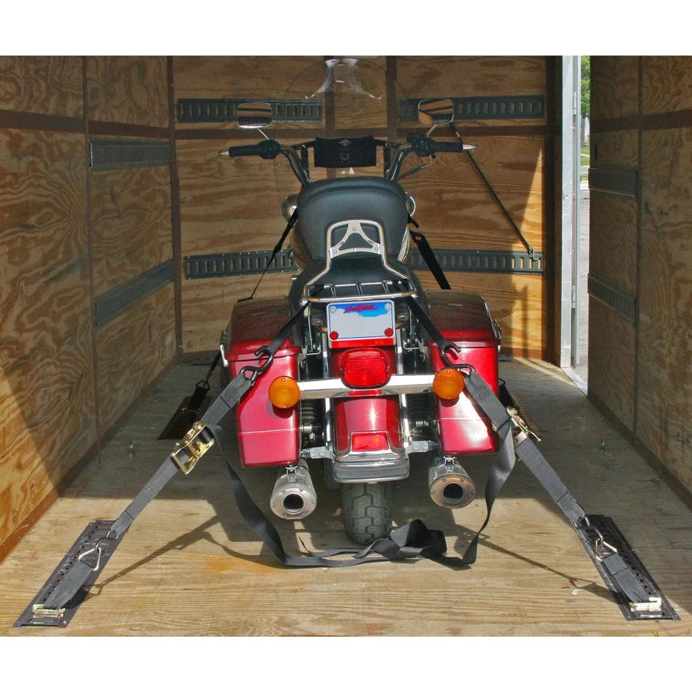 16-Piece E-Track Tie-Down Kit for Motorcycles (Universal)