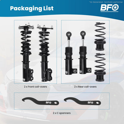 Coilovers Lowering Kit for Hyundai Veloster (2013–2015) Adjustable Shock Absorber