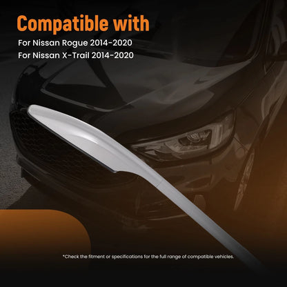 Roof Cargo Carrier Rails for Nissan Rogue (2014–2020) Silver Aluminum Alloy