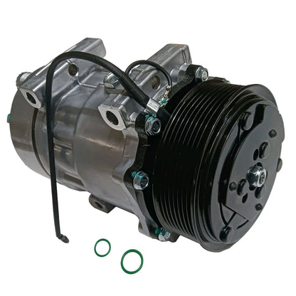 A/C Compressor w/ Clutch 8-Groove Pulley for Ford F-650 F-750 (2004–2015) CO4666C