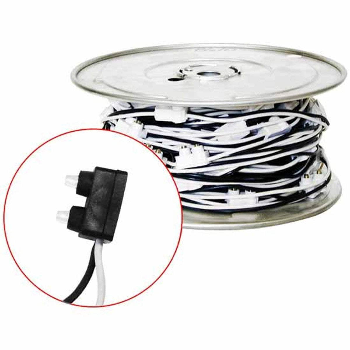 2 Prong Male Plug Wire Light Harness for