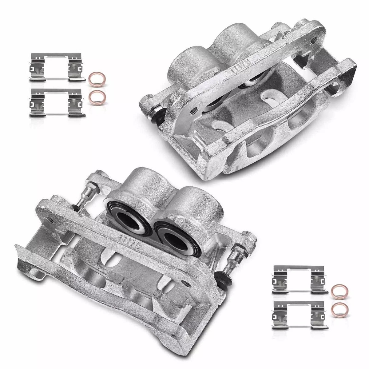 2X Front Brake Calipers for Chevy Silverado GMC Sierra Yukon Cadillac (2008–2019)