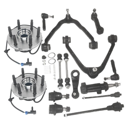 Wheel Bearing & Hub Suspension Control Arm for Chevy Silverado 1500 GMC Sierra (2007–2018)