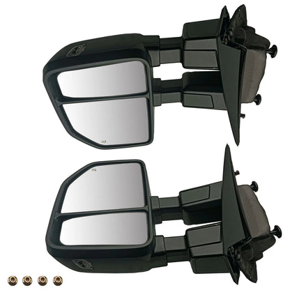 Towing Mirrors for F-250 F-350 F-450 F-550 Super Duty (Power Heated LED Signal)
