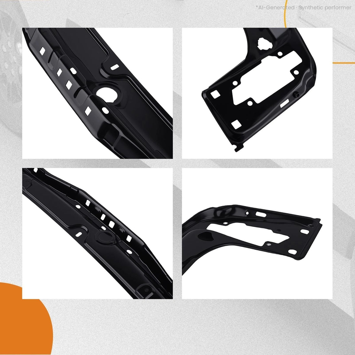 Front Radiator Frame Mount for BMW 320i 328i (2012–2018) 51647245786 Black