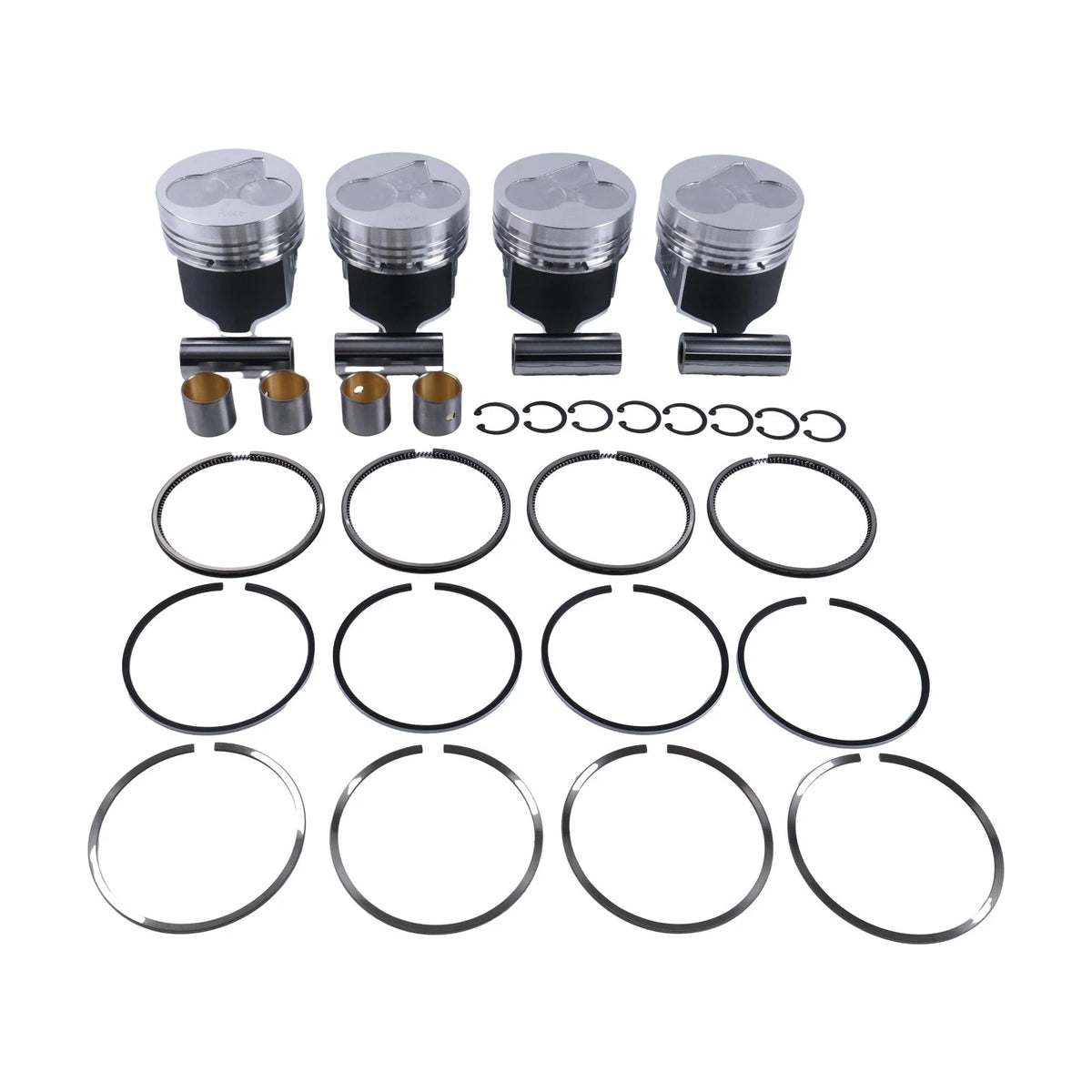 Piston Kit W/Ring 19077-21772 for Kubota V2203 V2203E V2203T V2203M (–)